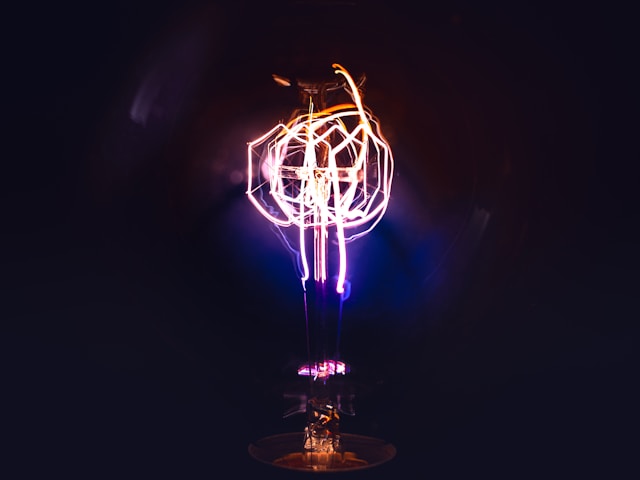 Ilustrasi listrik dengan generator listrik