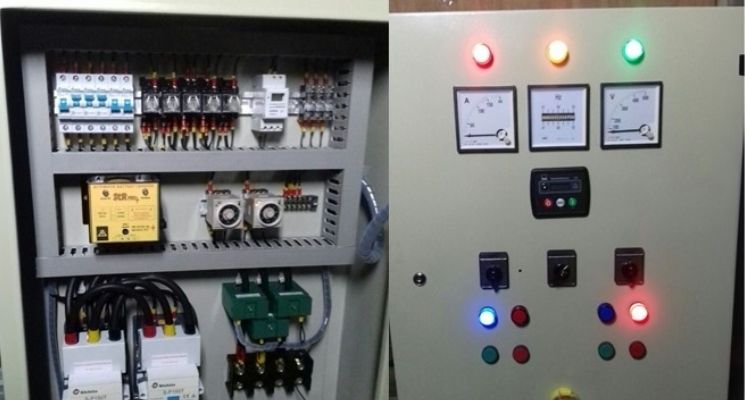 rangkaian panel sinkron genset