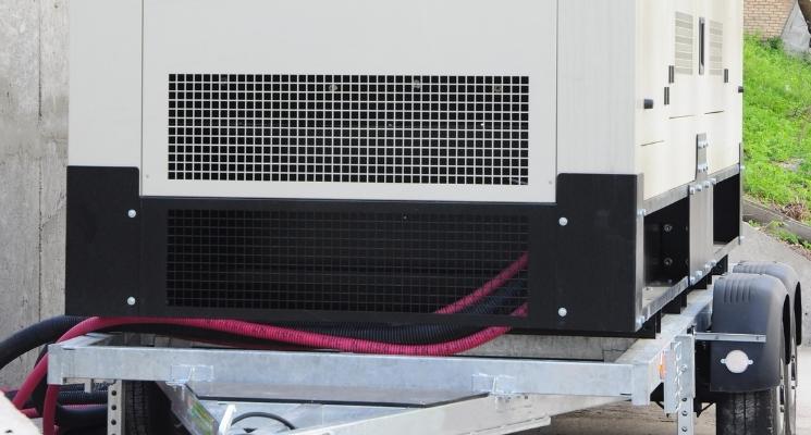 pondasi dudukan genset